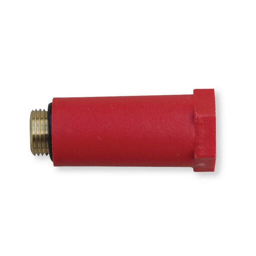 Bouchon laiton 15 mm rouge